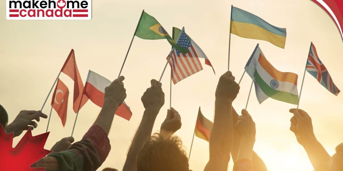 Top countries of Canadian immigrants